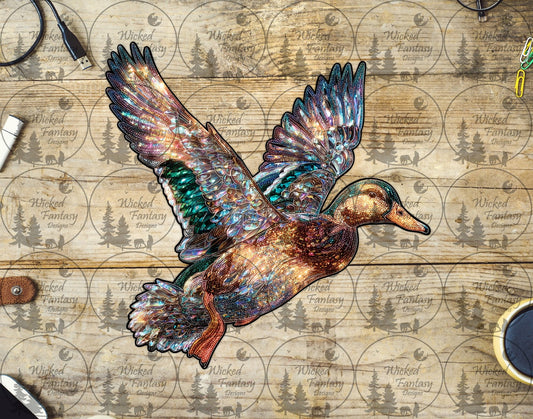 UVDTF Faux Rhinestone Duck