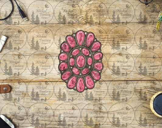 UVDTF Pink Concho