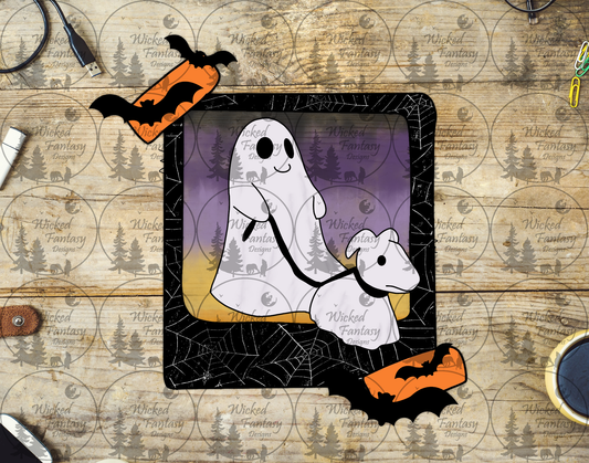 UVDTF Ghost and Dog in a Photo