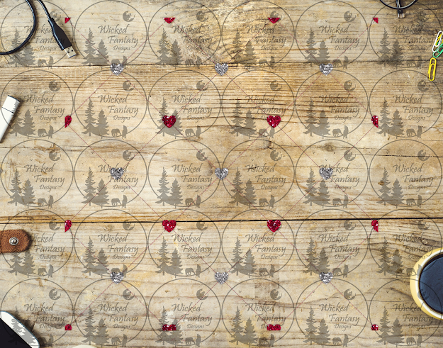 UVDTF Quilted Hearts 20oz 30oz 10"x10"