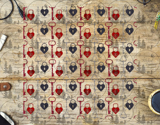 UVDTF Heart Shaped Locket 20oz 30oz 10"x10"