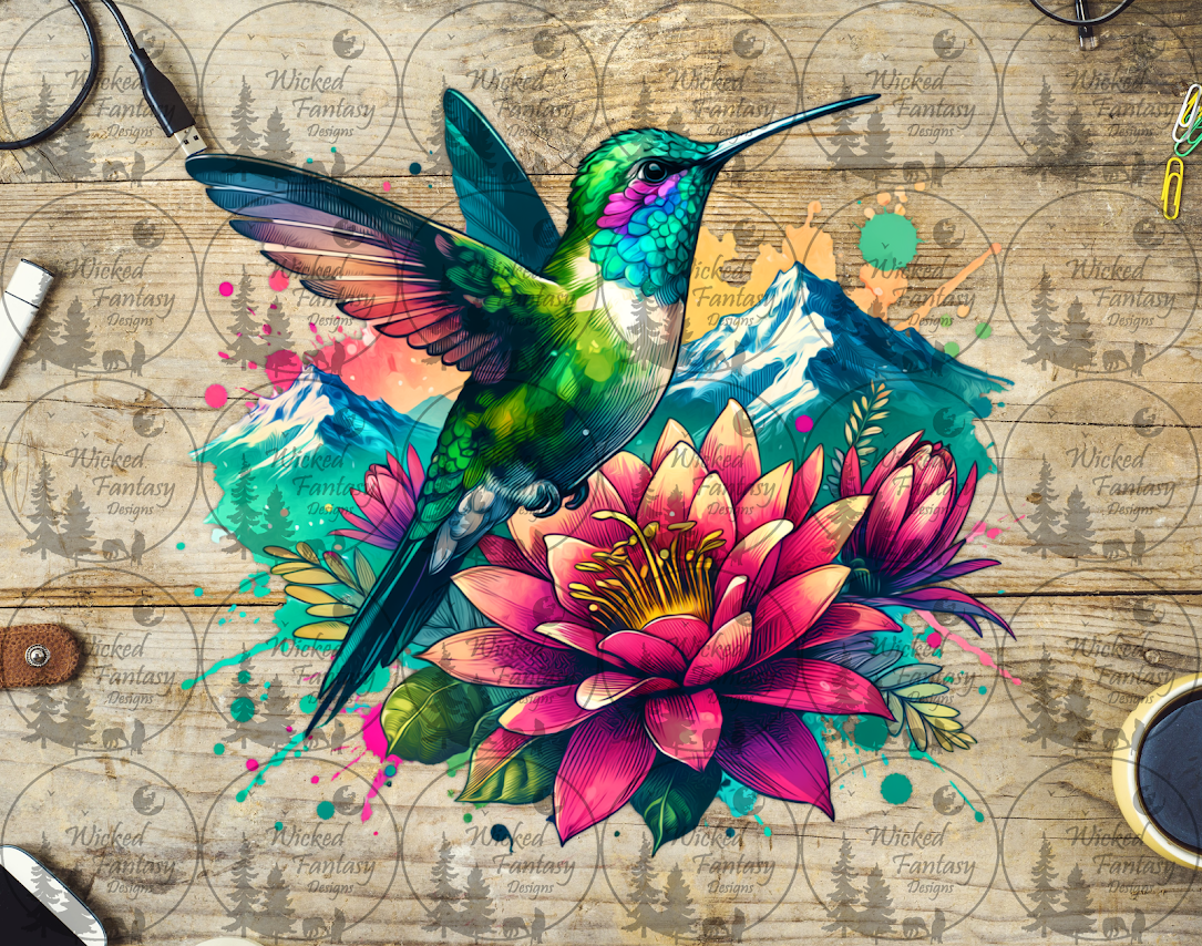 UVDTF Hummingbird and Mountians