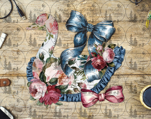 UVDTF Floral Goose and Bows