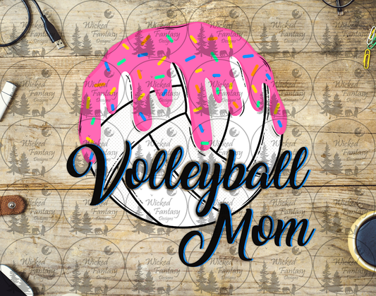 UVDTF Volleyball Mom Sprinkles and Icing
