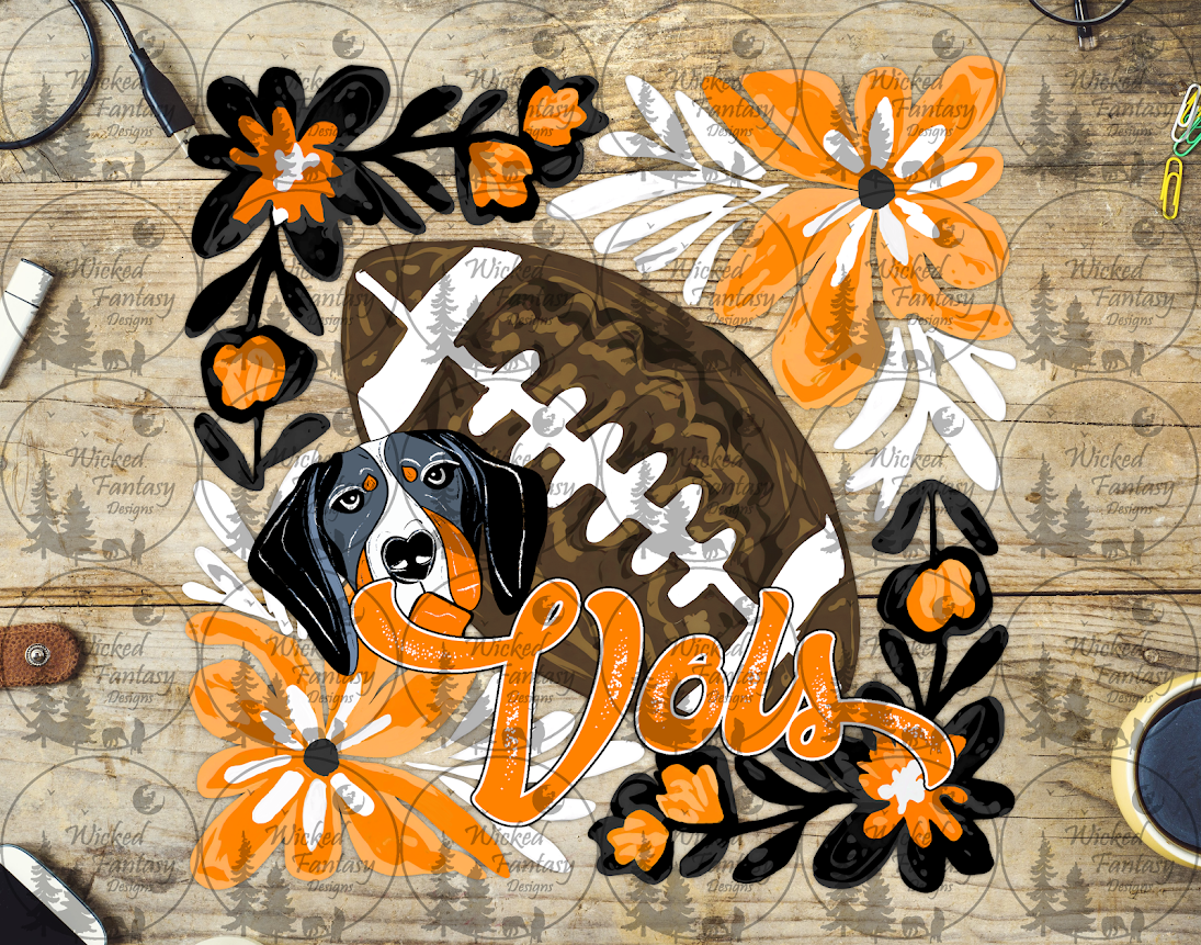 UVDTF Floral Football Vol