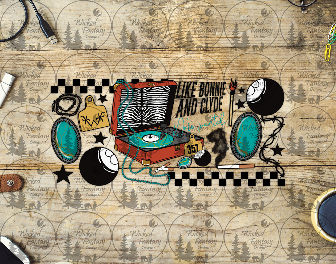 UVDTF We're Wanted Cowboy 16oz 40oz