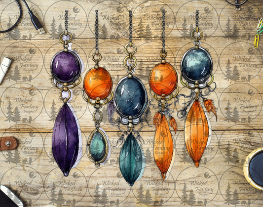 UVDTF Feather Charms