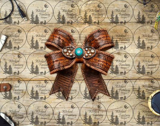 UVDTF Leather Bow with Concho