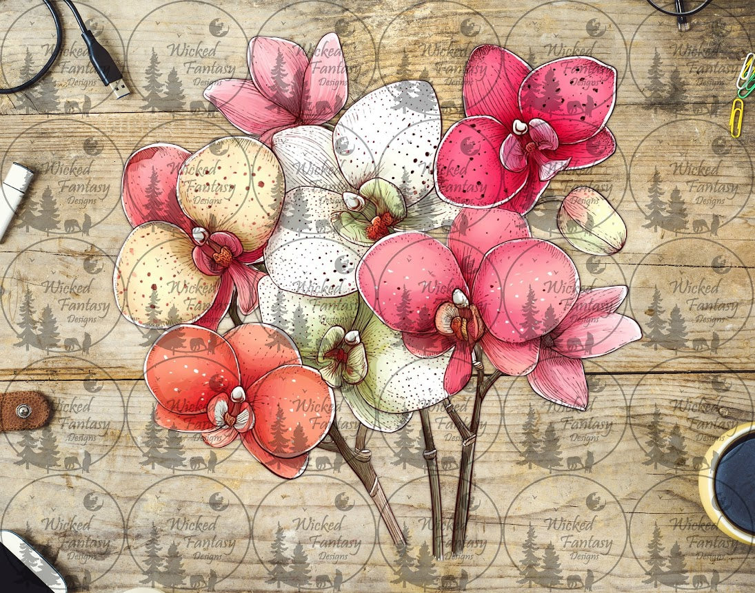 UVDTF Petal and Ink Blush Orchids