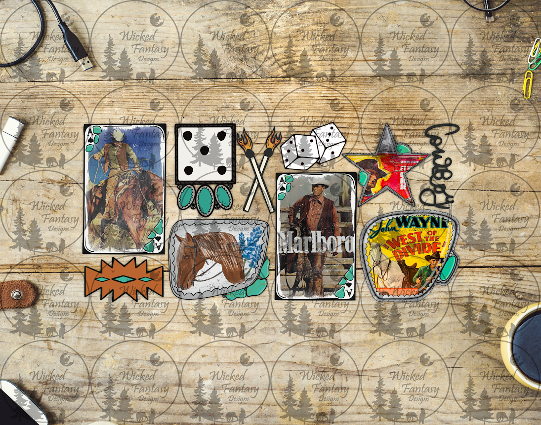 UVDTF Western Cowboy 16oz 40oz