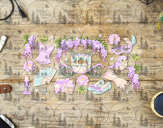 UVDTF Wisteria Carriage 16oz 40oz