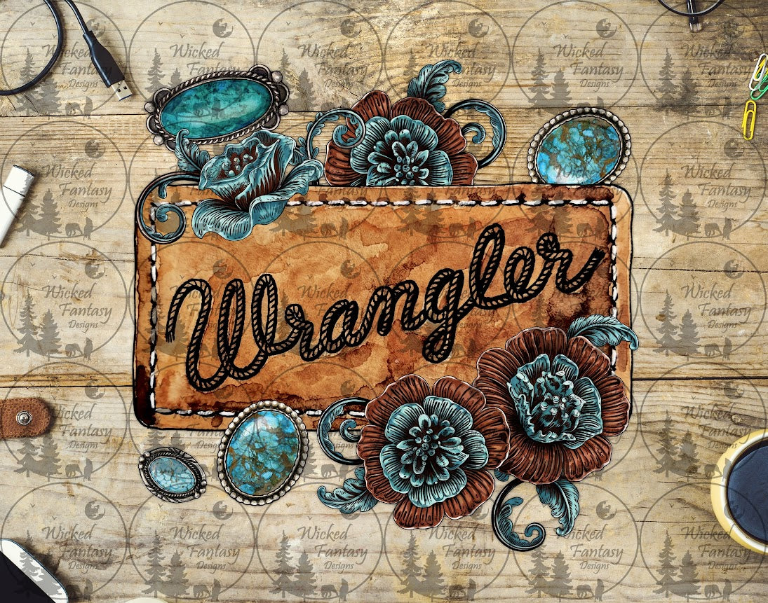 UVDTF W Patch Conchos and Western Flowers