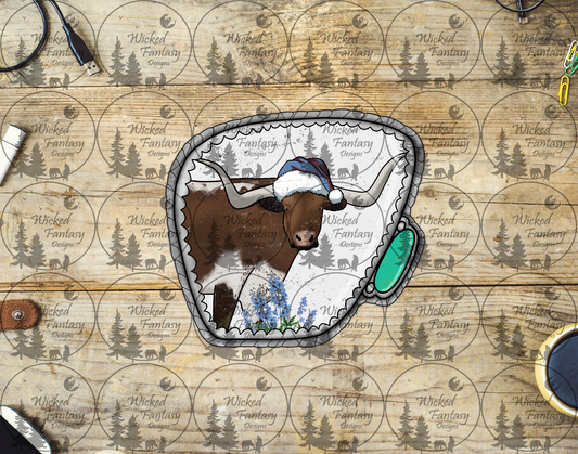 UVDTF Longhorn Christmas Concho