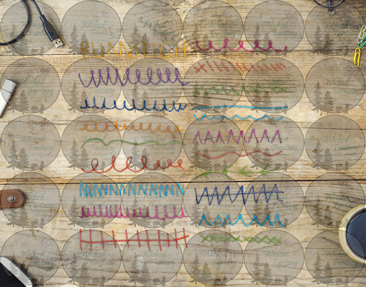 UVDTF Kids Scribbles II 6x12" Striping element