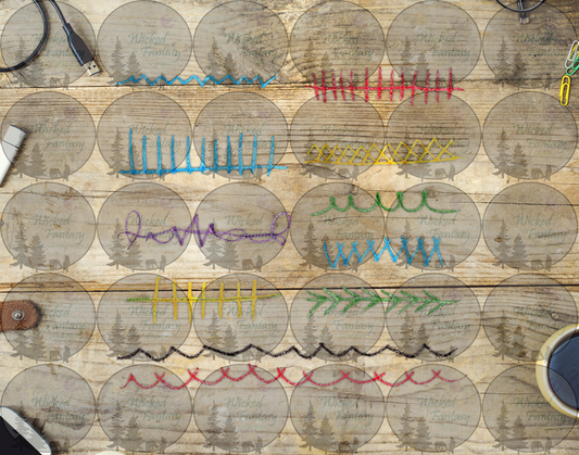 UVDTF Kids Scribbles VIII 6x12" Striping element