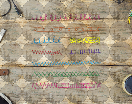 UVDTF Kids Scribbles VII 6x12" Striping element