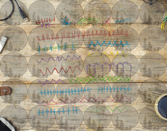 UVDTF Kids Scribbles VI 6x12" Striping element