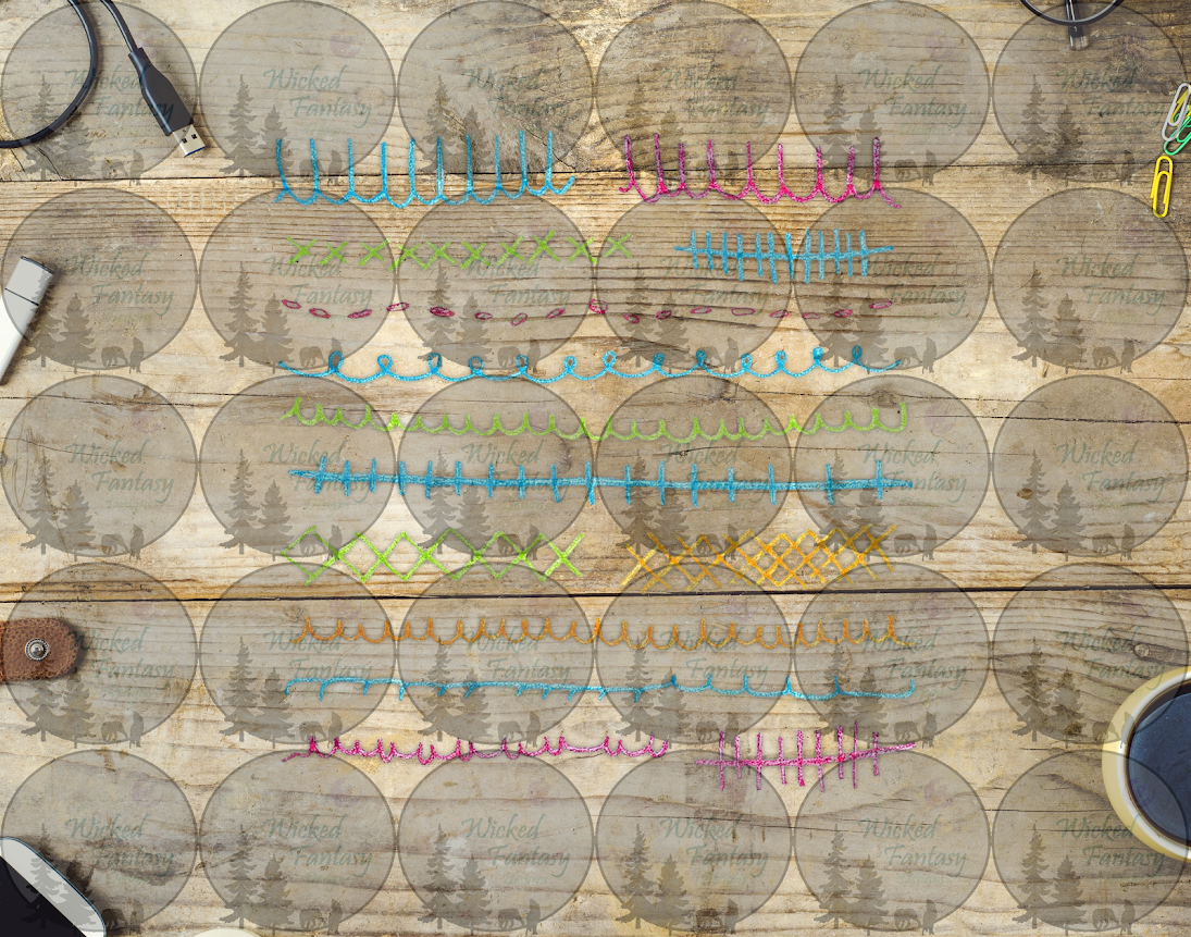 UVDTF Kids Scribbles IV 6x12" Striping element