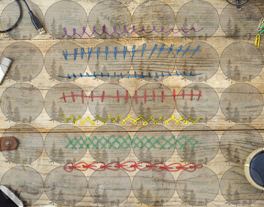 UVDTF Kids Scribbles V 6x12" Striping element