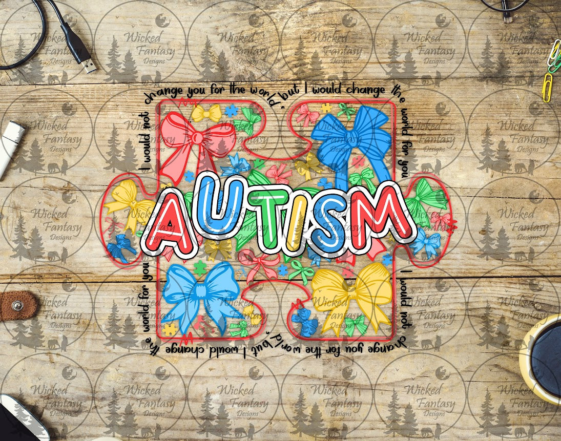 UVDTF Autism Puzzle Piece