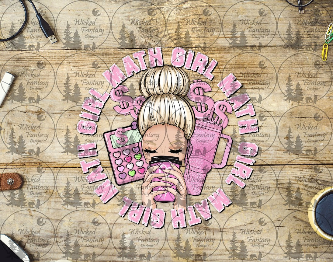 UVDTF Girl Math Pink