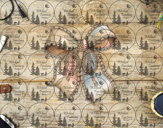 UVDTF Vintage Bow with Rope