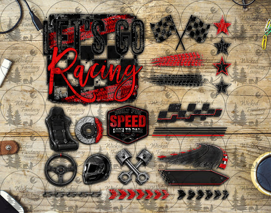 UVDTF Let's Go Racing Element Sheet