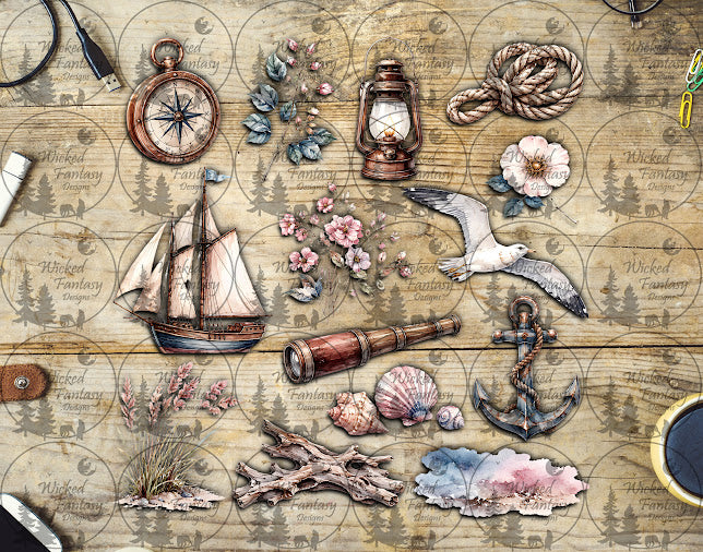 UVDTF Coastal Dreams 11x11" Element Sheet