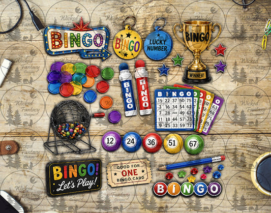 UVDTF Bingo Element Sheet