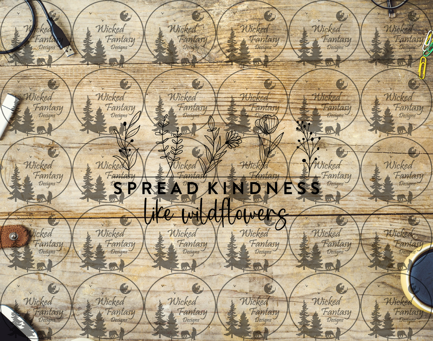 UVDTF Spread Kindness Like Wildflowers