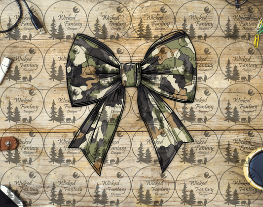 UVDTF Camo Bow