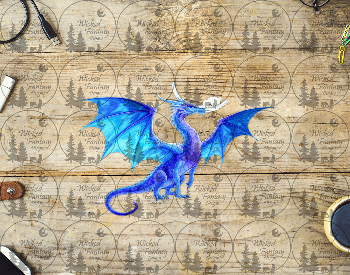 UVDTF Icy Blue Dragon