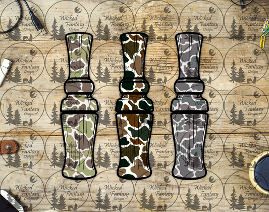UVDTF Camo Duck Calls