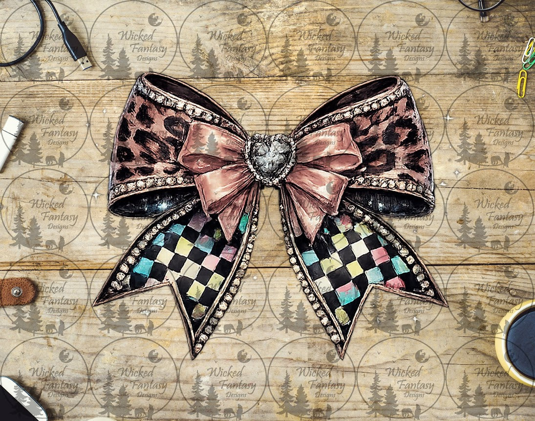 UVDTF Leopard Luxe Bow