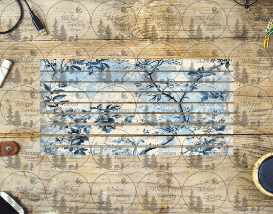 UVDTF Chinoiserie Striping 6x12" element