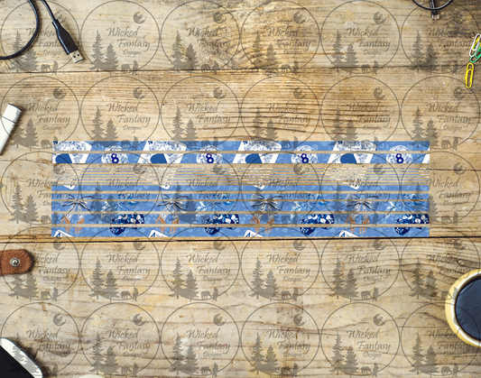 UVDTF Chinoiserie Cowgirl 12"long  Narrow Striping Element
