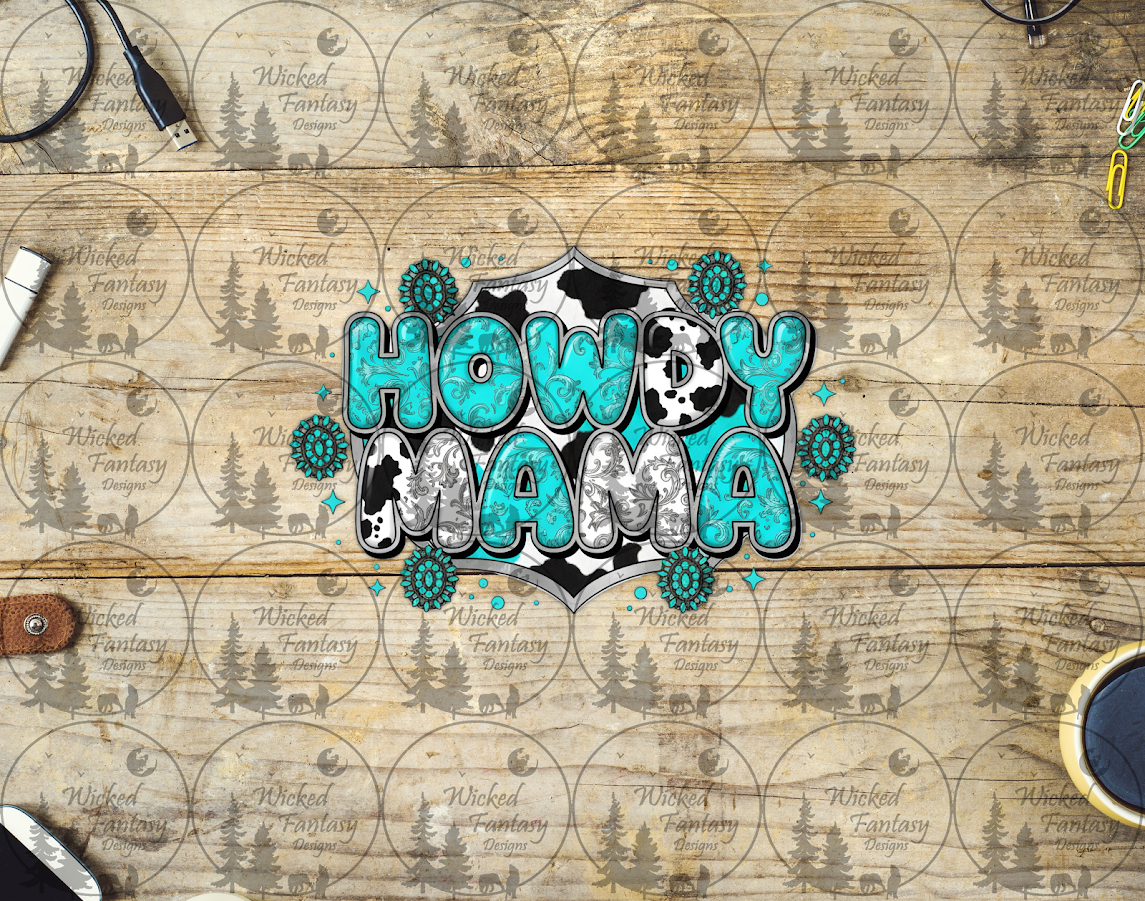 UVDTF Howdy Mama Tooled Turquoise and Conchos