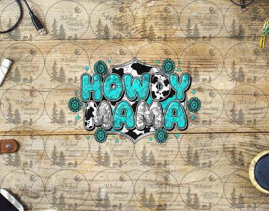 UVDTF Howdy Mama Tooled Turquoise and Conchos