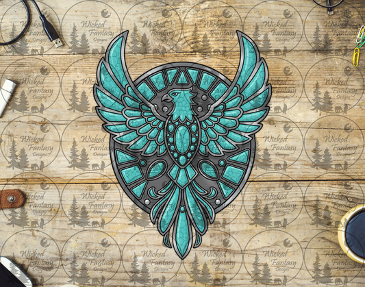 UVDTF Eagle Turquoise Concho
