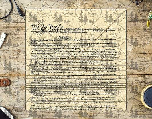 UVDTF Constitution Triangles and Striping 20oz 30oz 10"x10" Element Sheet