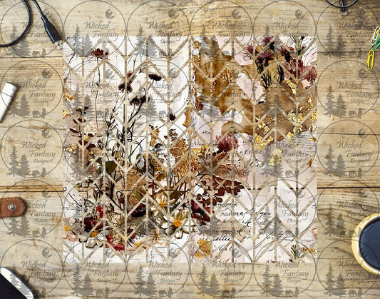 UVDTF Rustic Daisies Tangram 20oz 30oz 10"x10" Element Sheet