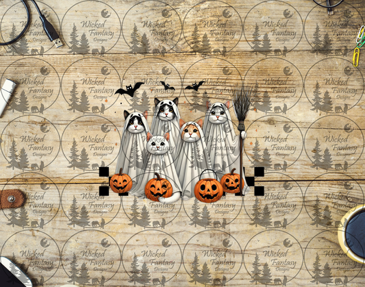UVDTF Ghost Cats and Jack O' Lanterns