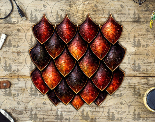 UVDTF Gilded Fire Dragon Scale Group