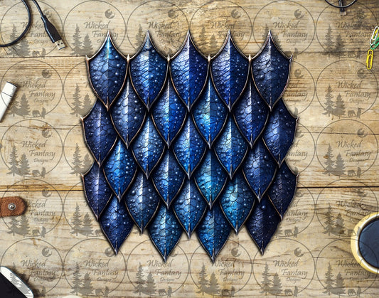 UVDTF Blue Gradient Dragon Scale Group