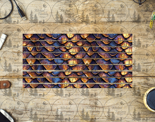 UVDTF Dragon Scales Striping 6x12" element