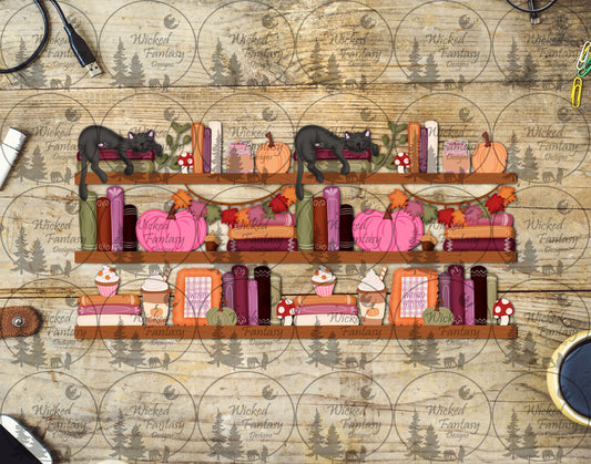 UVDTF Autumn Book Shelves 16oz 40oz