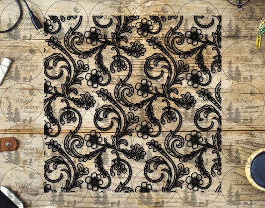 UVDTF Rope Floral Filagree 20oz 30oz 10"x10"