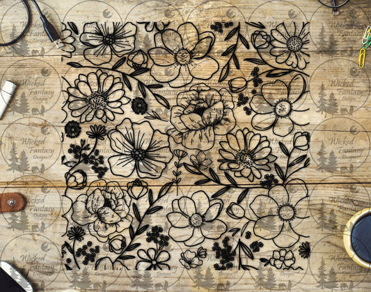 UVDTF Garden Floral 20oz 30oz 10"x10"