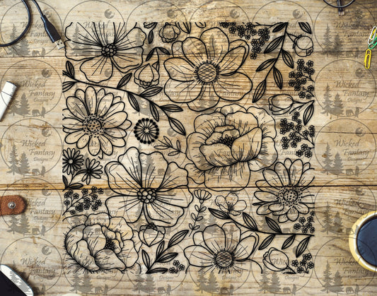 UVDTF Posies 20oz 30oz 10"x10"