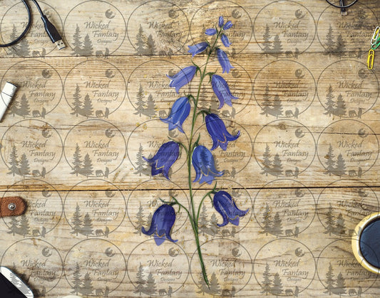 UVDTF Bluebell Flower Vertical Element